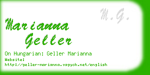 marianna geller business card